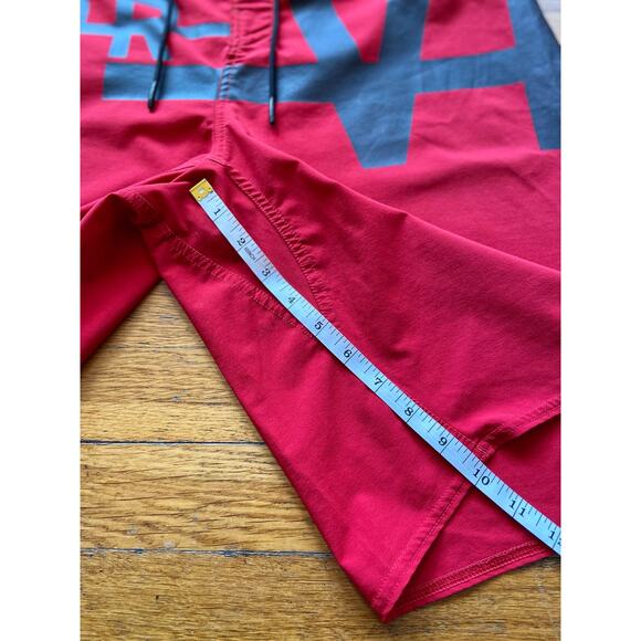 REEBOK Crossfit Red/Black Performance Shorts sz 30 - Picture 9 of 10